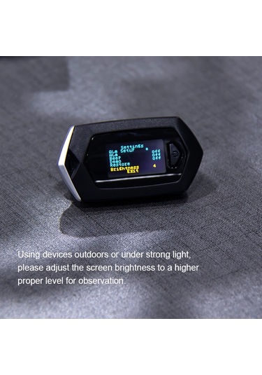 Sones Taşınabilir Pulsioximetro Parmak Spo2 Nabız Oksimetresi Siyah