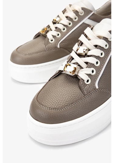 Valmenti Kadın Hakiki Deri Vizon Sneakers & Spor Ayakkabı 1116 450 Bn Ayk Y25 Vızon Vizon