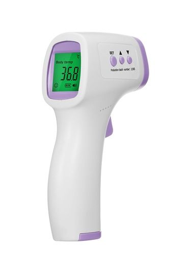 Ruicoo Evde Kullanıma Uygun Çocuk Ve Yetişkinler İçin Dokunsuz Enstrüman, Yüksek Hassasiyetli Kızılötesi Termometre Pil Yok