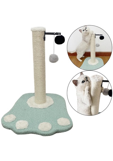 Suntek Kedi Tırmalama Direği Tırmalayıcı Sisal Eziyet Yeşil