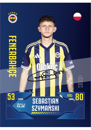 Fenerbahçe - Pulse Futbolcu Kartları 2025/26 - Paket