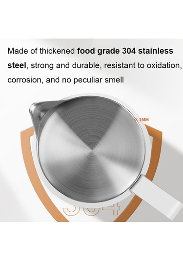 Pazly Ölçekli 304 Paslanmaz Çelik Cezve 600ml Ev/kafe/restoran Kahve Latte