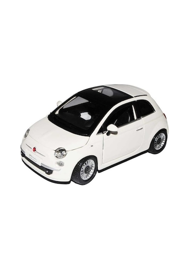 Burago 2007 Fiat 500 1 24 Beyaz Model Araba