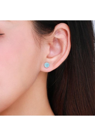 Altın Tancise 925 Ayar Gümüş Turkuaz Küpe Damla Küpe Kadınlar Için Düğün Hediyeleri