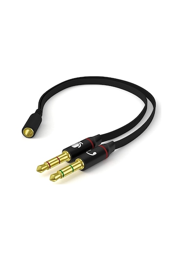 Kulaklık Mikrofon Ayırıcı Kablo Çevirici 3.5mm