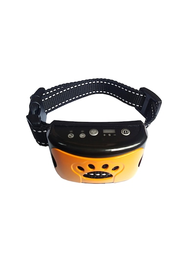 Geeksen Bark Stoper Köpek Eğitim Köpek Tasması Şarj Edilebilir Büyük Kemik Altın