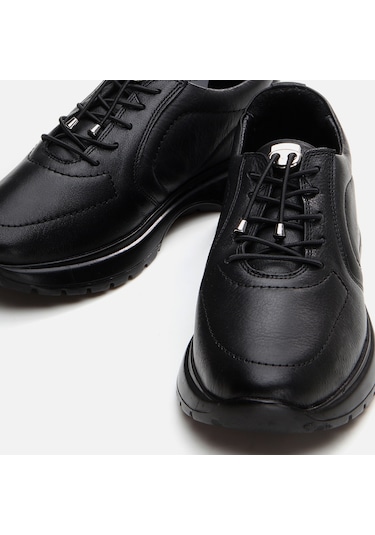 Hotiç Hakiki Deri Siyah Kadın Spor Ayakkabı 01ayh294660a100 Siyah