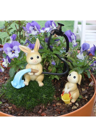 Suntek Paskalya Tavşanı Minyatür Figürleri Reçine Küçük