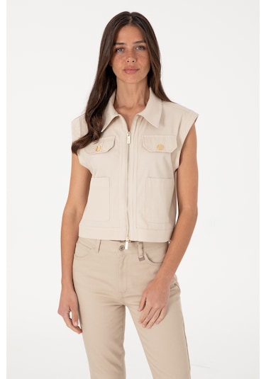U.s. Polo Assn. Kadın Taş Ceket 50301839-vr049 Tas