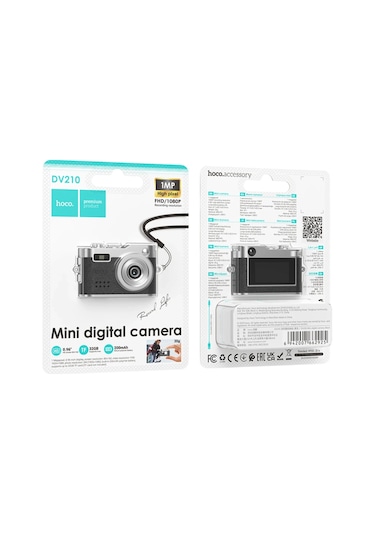 Hoco. Dv210 Full Hd 1080p Mini Dijital Kamera - Siyah