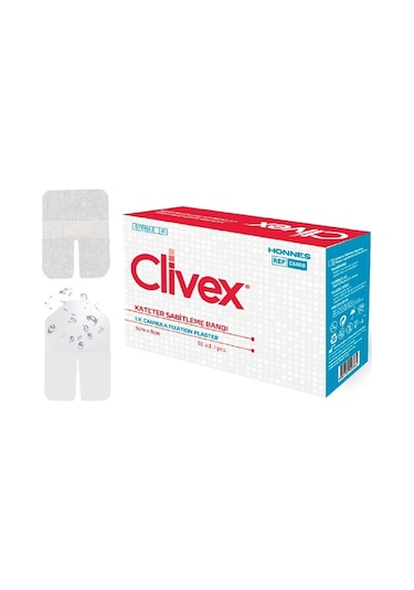 Clivex C6608 Kateter Sabitleme Bandı 50 Adet 6 x 8 CM