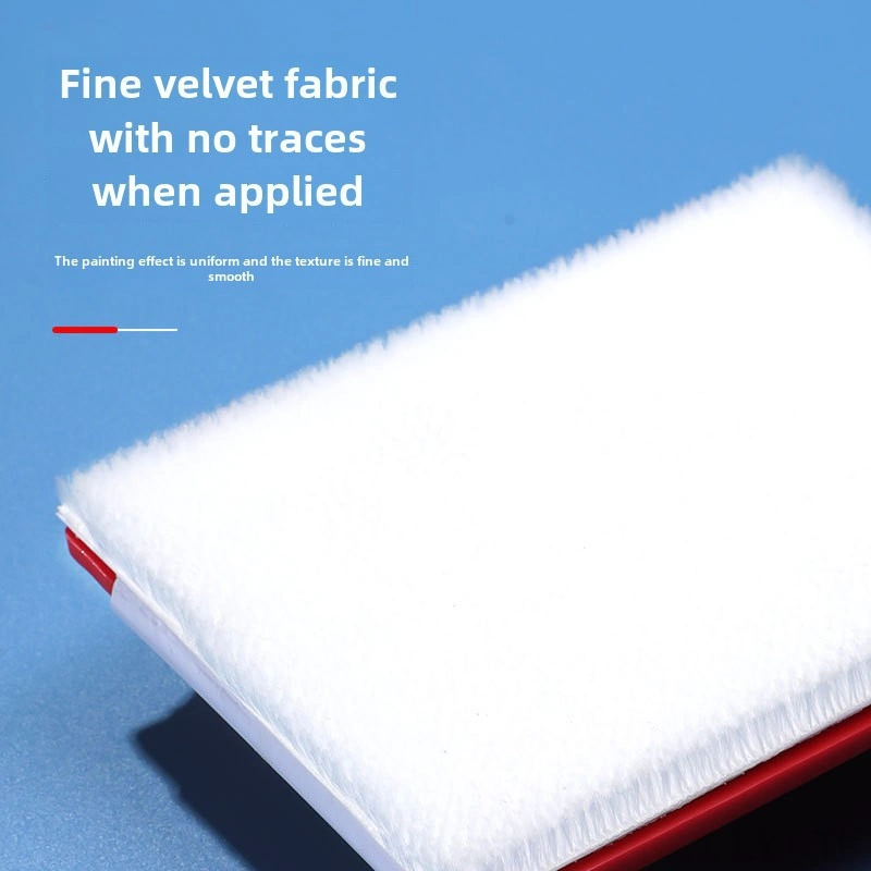 Youtek El Tipi Ev Dekorasyonu Boya Kenar Düzeltici - Üçlü Set Floklu Sponge Fırça İle Köşe Ve Kenar Tamiri Aracı