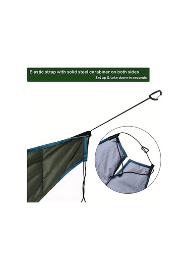 Tcherchı 4 Mevsim Sıcaklığa Sahip Hafif Taşınabilir Yeşil Hamak