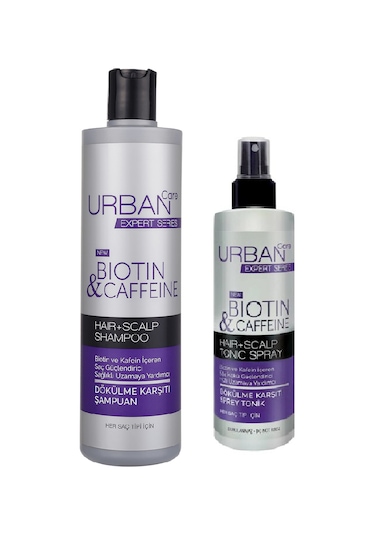 Urban Care Biotin ve Kafein Saç Dökülme Karşıtı Şampuan 350 ML + Tonik 200 ML