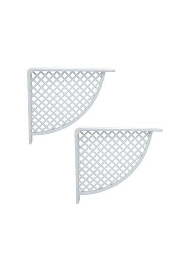 Plastik Raf Altı Beyaz 17 18cm 2 Adet