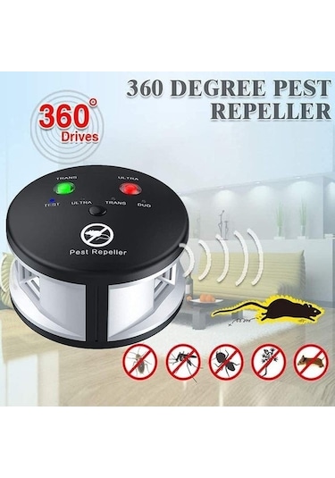 Lichen 360 Derece Kapalı Ultrasonik Kemirgen Kovucu, Haşere