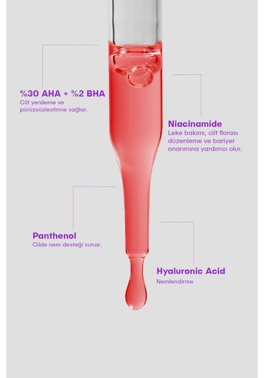 She Vec Red Velvet Face Anti Aging Etkili Peeling Losyon 30 ML