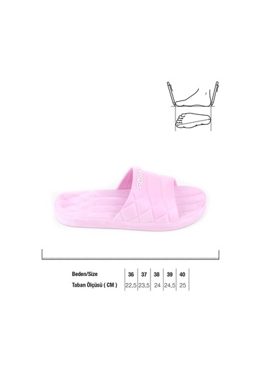 Gezer Yazlık Islak Zemine Uygun Kadın Terlik Pembe