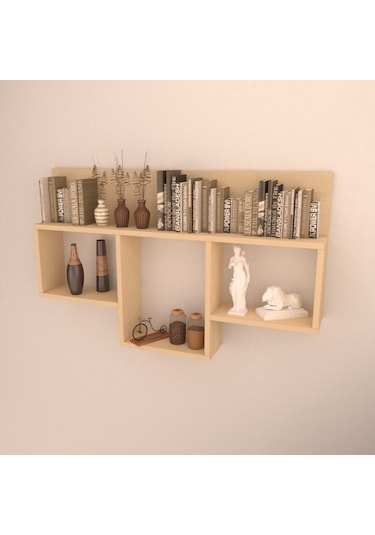 Rafkestir Massa Duvar Rafı Akçaağaç ( Mat )