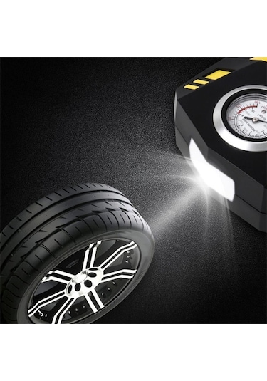 Enraco 12v Taşınabilir Hava Pompası Kompresör Araç Lastik Şişirme Ve Tamir Seti