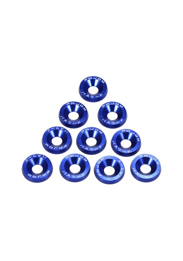 Suofeng 10 Adet Çelik Levha Alüminyum Araç Tampon Yıkama Maddesi, 8 Renk Seçeneği, M10 Somun Uyumlu, Kaliteli Ve Dayanıklı