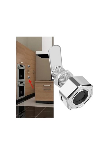 Createtech Parmak İzi Çekmece Kilidi, 30mm Biyometrik Kilit, Dıy Gece Sehpası Ve Mobilya Dolabı İçin