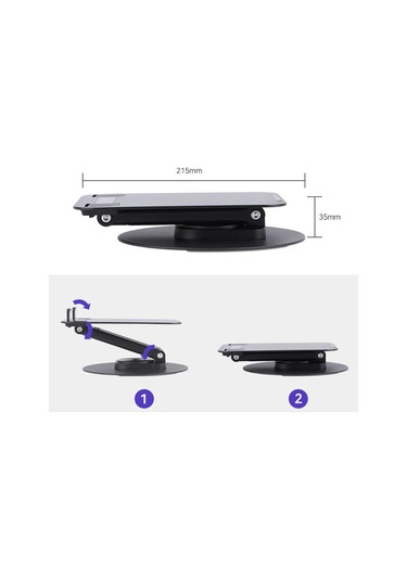 Pmr Masa Üstü Metal Tablet Tutucu - 360 Dönebilen Başlık
