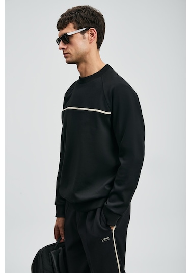 Lufian Cosmo Erkek Sweatshirt 112030181 Siyah