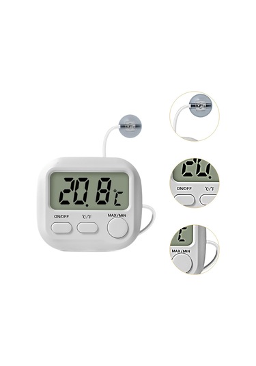 Homyl Dijital Akvaryum Termometresi Manyetik Çok Kullanım Santi