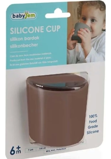 Babyjem Silikon Bardak 714 Latte Çok Renkli