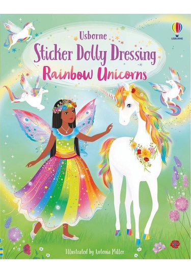 Sticker Dolly Dressing Rainbow Unicorns Usborne Publishing