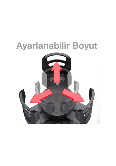 Ally 360° Döndürülebilir Araç Bardaklık 2Li Araç Içecek Tutacağı Siyah (197457222)