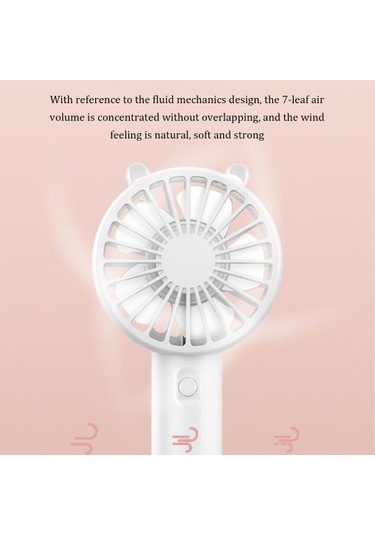 Cacaotaşınabilir El Fanı Mini Soğutma Fanı Usb Sessiz Soğutucu El Fanı 5692 Pembe