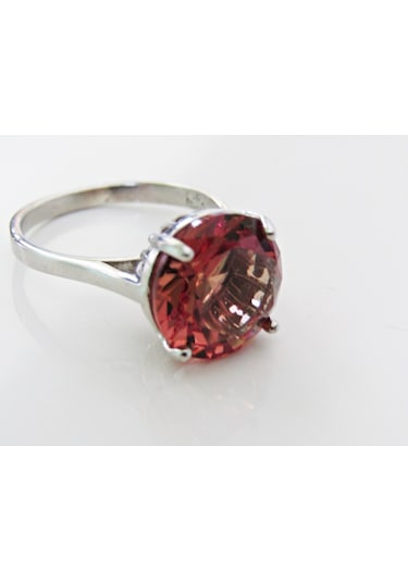 925 Ayar Gümüş Zultanit Yuvarlak Taşlı Kadın Yüzük