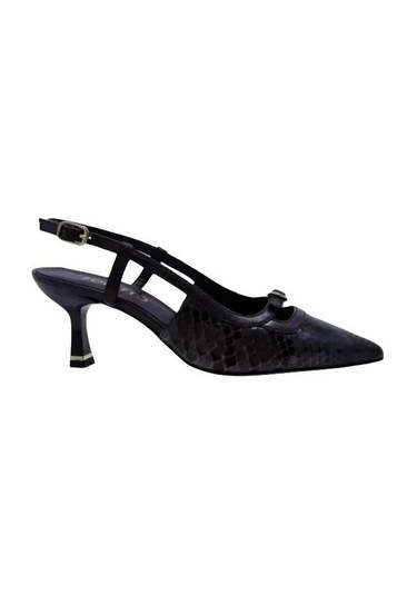 Poletto Hakiki Yılan Deri Kremıt-mor Ayakkabı Stiletto 9841 110 Yln-2431 Kremıt-mor Kiremit - Mor