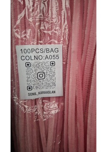 100'lü Pembe A055 Şönil - Dekorasyon Ve El Sanatları İçin Mükemmel Malzeme -