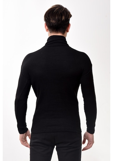 Erkek Balıkçı Yaka Boğazlı Slim Fit Kazak 8 Renk