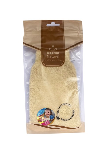 Derma Naturel Bebek Banyo Eldiveni Hassas Ciltlere Özel 3lü Set