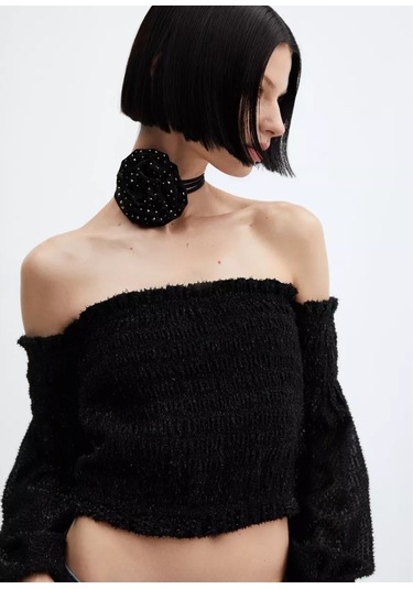 Mango Choker 189731116 Siyah