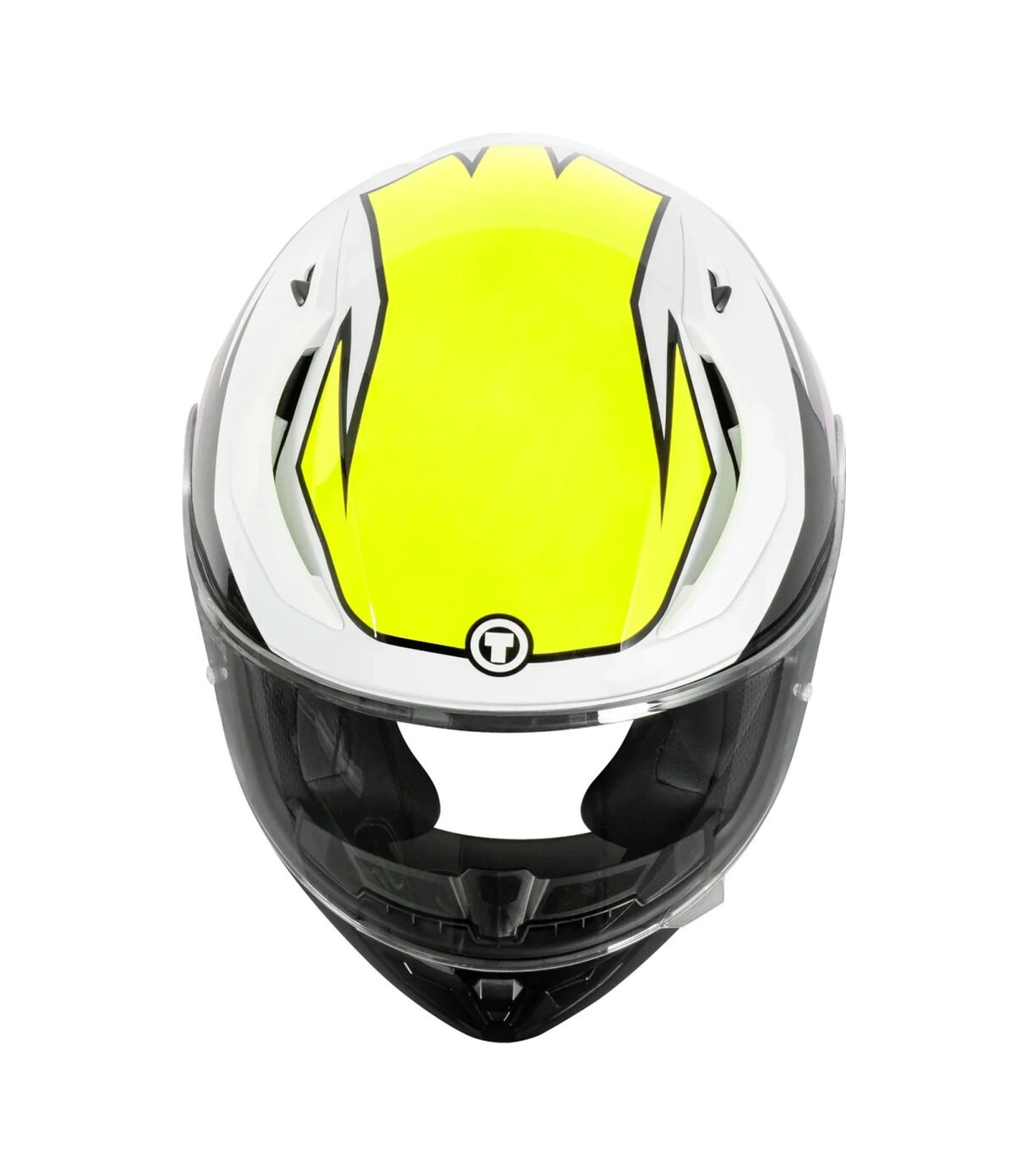 Torc T-15 Shock Kapalı Motosiklet Kaskı Beyaz - Sarı - Siyah