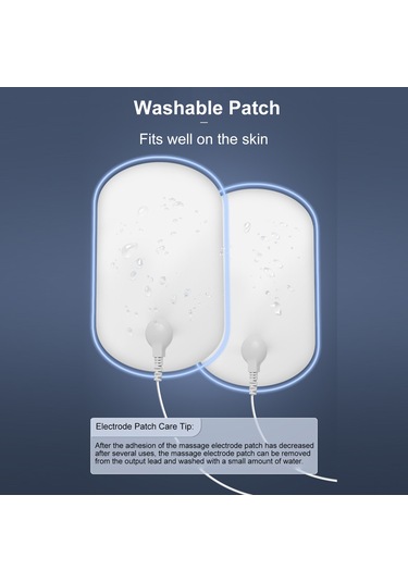 Teltree Taşınabilir Ems Boyun Masaj Aleti - 6 Mod, 16 Kademe Şarj Edilebilir Sarı Model + 2 Yapışkan Ped Sarı