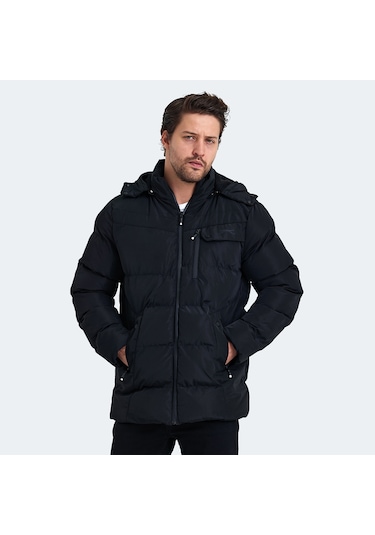 Slazenger GAJA Erkek Mont &amp; Kaban Siyah