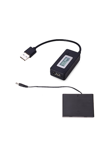 1 Adet Açma/kapama Anahtarı Holddr Kutusu Kapaklı Ve 1 Adet Lcd Usb Dedektörü Voltmetre Ampermetre Şarj Cihazı Kapasitesi Test Cihazı