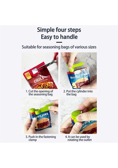 Vkemall Yeşil Duvar Tipi Baharat Depolama Rafı - 10 Delikli, Delik Açmadan Kurulur, Baharat Çantalarını Düzenleyen Pratik Organizer Yeşil