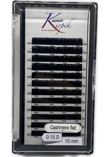 KAŞMİR KİRPİK  Klasik D KIVRIM 0.15 MM 10 numara tek boy kirpik