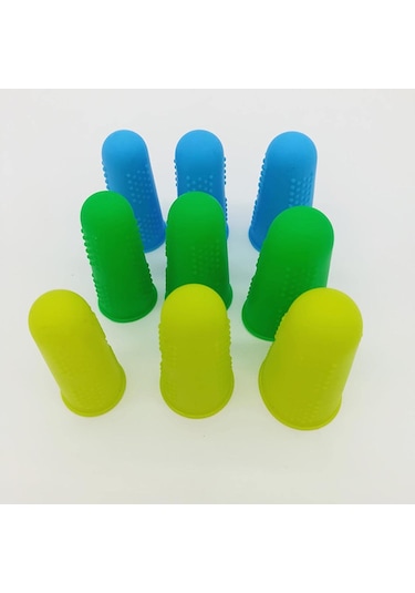 6x 3pcs Parmak Koruyucusu Manşon Silikon Başparmak Koruyucusu Mutfak İçin Yemek Pişirme Koruması İçin Anti -kesme İşçi Yalıtım Parmak Kapağı