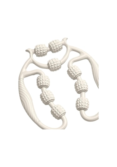 Suntek Bacak Masaj Silindiri 360 Derece Aleti Antrenman Kapalı Beyaz