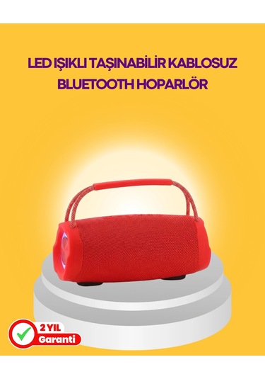 10w Güçlü Stereo Ses Sunan Ipx6 Bluetooth Hoparlör
