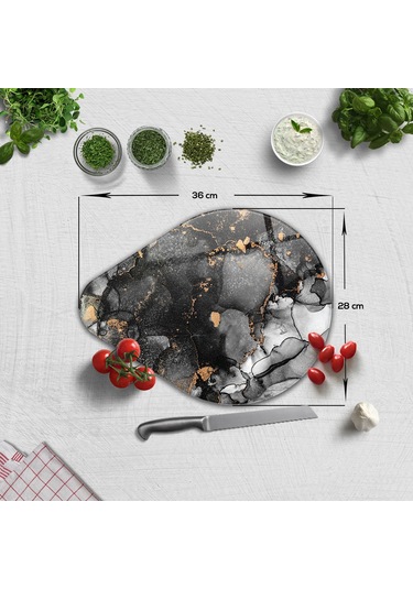 Decorita Cam Kesme Tahtası | Damla Serisi - 4 |28cm x 36cm