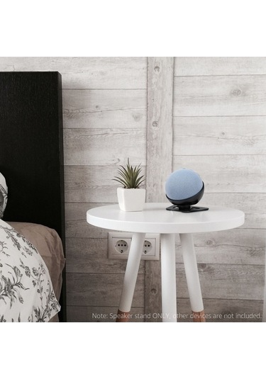 Sandwich Echo Dot 4 İçin Masaüstü Aluminyum Hoparlör Tutucusu Siyah